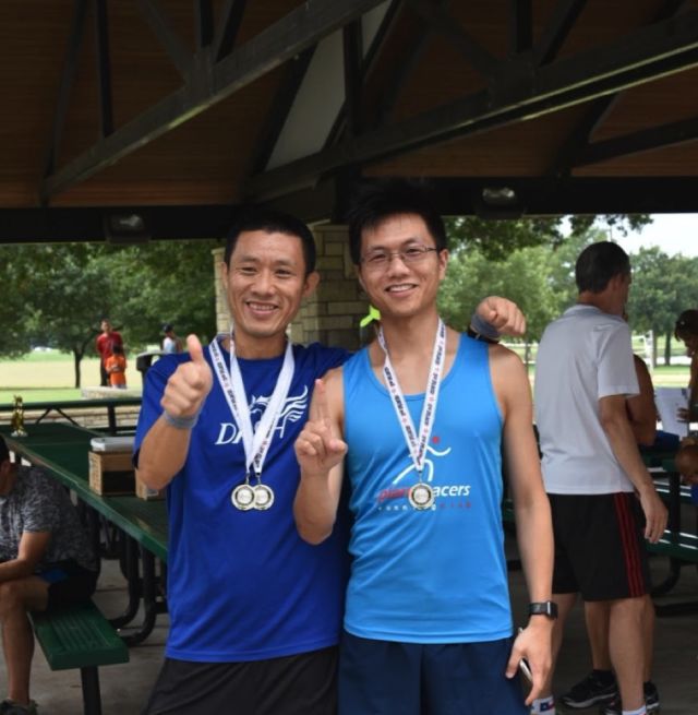 With Bobcat after winning medals