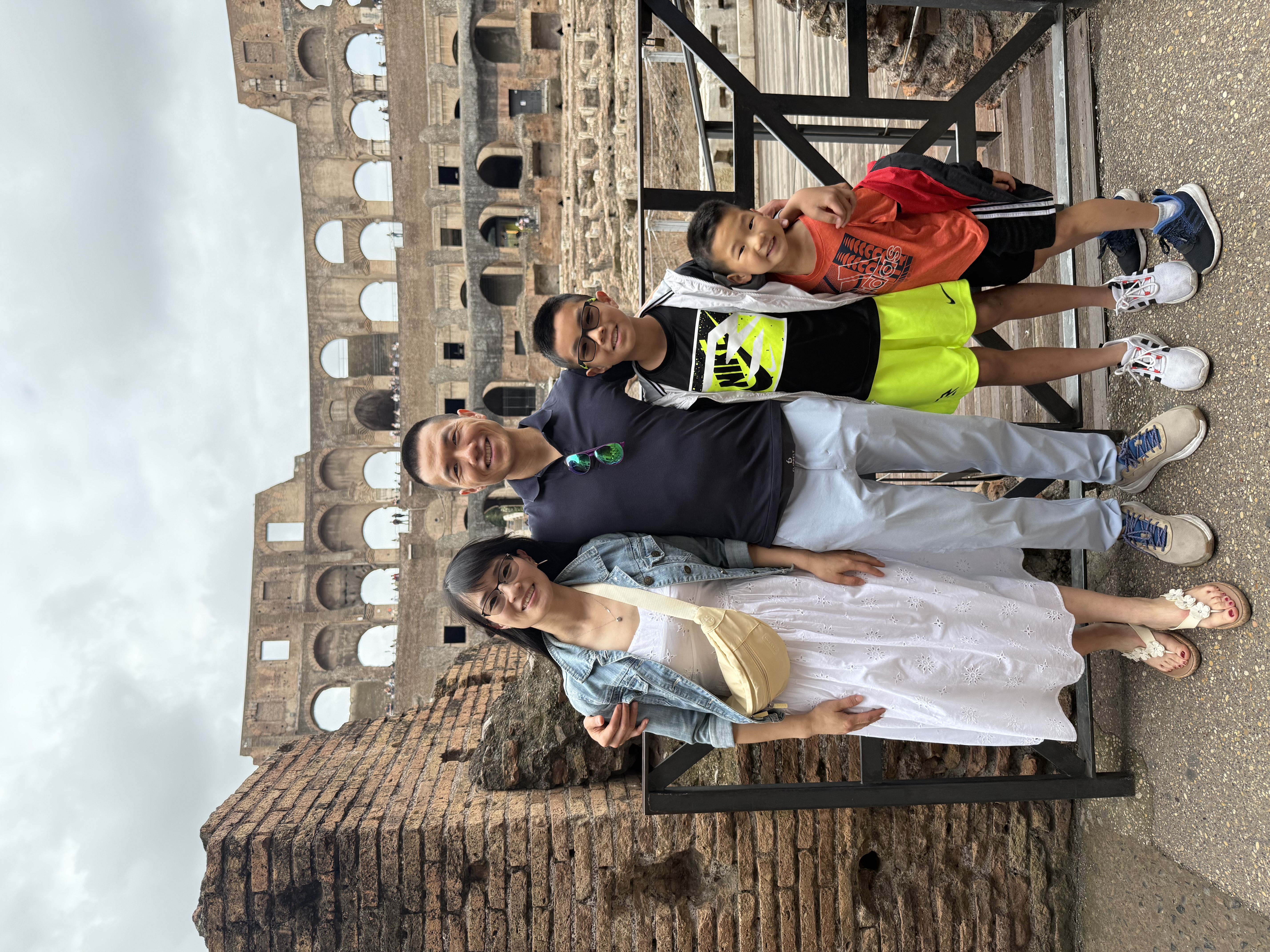 Summer inside Colosseum at Rome Italy